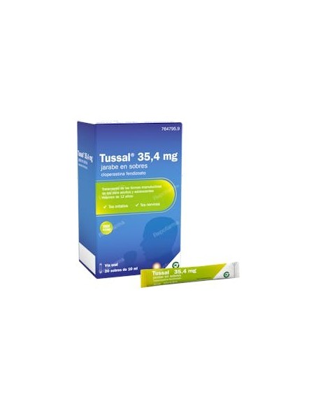TUSSAL 35.4 MG JARABE 20 SOBRES
