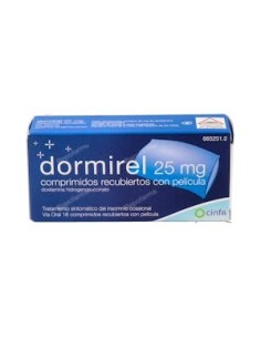 DORMIREL 25 MG 16 COMPRIMIDOS RECUBIERTOS