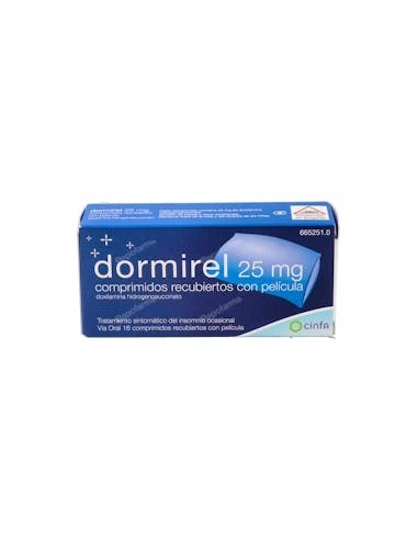 DORMIREL 25 MG 16 COMPRIMIDOS RECUBIERTOS