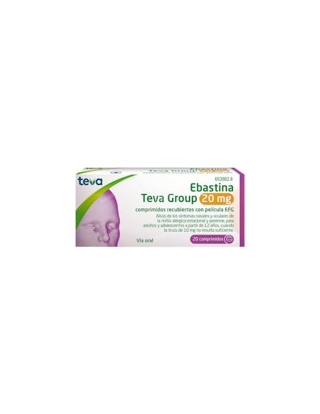 EBASTINA TEVA 20 MG