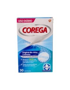 COREGA OXIGENO BIO ACTIVO 3 MINUTOS 30 TABLETAS LIMPIADORAS