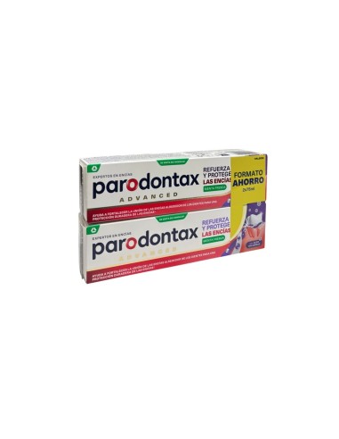 PARODONTAX REFUERZA Y PROTEGE LAS ENCIAS 2 TUBOS 75 ml SABOR MENTA FRESCA