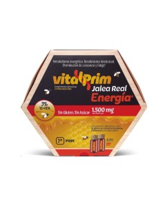 VITALPRIM JALEA REAL ENERGIA 20 VIALES 10 ML SABOR PERA