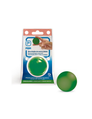 PELOTA DE REHABILITACION VERDE BLANDO PRIM