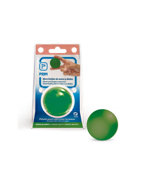 PELOTA DE REHABILITACION VERDE BLANDO PRIM