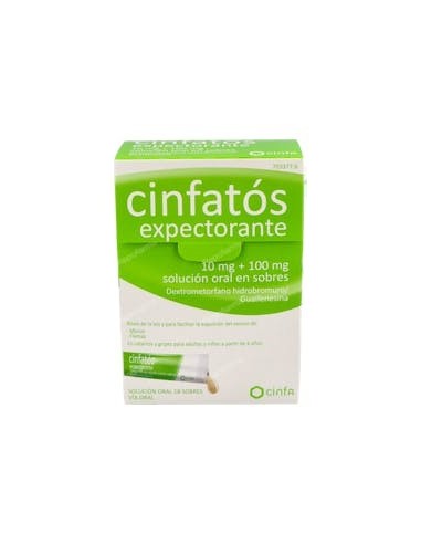 CINFATOS EXPECTORANTE 10/100 MG 18 SOBRES SOLUCION ORAL