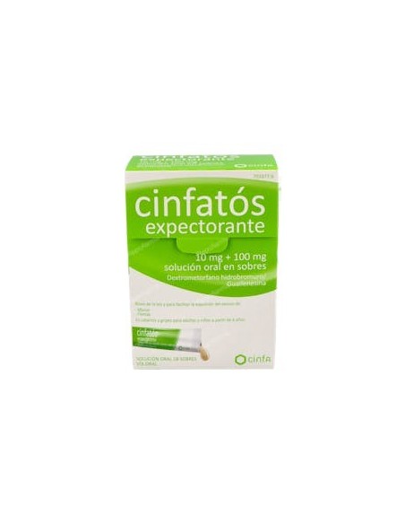 CINFATOS EXPECTORANTE 10/100 MG 18 SOBRES SOLUCION ORAL