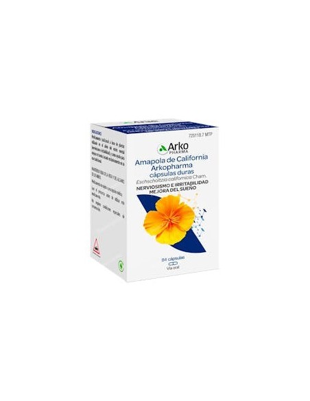 AMAPOLA DE CALIFORNIA ARKOPHARMA 300 mg 84 CAPSULAS