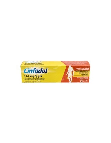 CINFADOL DICLOFENACO 11,6 MG/G GEL CUTANEO 1 TUBO 100 G