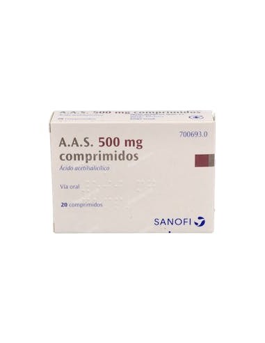 AAS 500 MG 20 COMPRIMIDOS