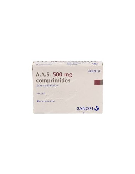 AAS 500 MG 20 COMPRIMIDOS