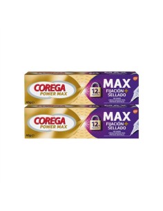 COREGA MAX FIJACION + SELLADO ADHESIVO PROTESIS DENTAL 2 ENVASES 40 g