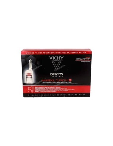 DERCOS AMINEXIL CLINICAL 5 HOMBRE 6ML 21 MONODOSIS