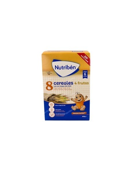 NUTRIBEN 8 CEREALES Y MIEL 4 FRUTAS  600 G