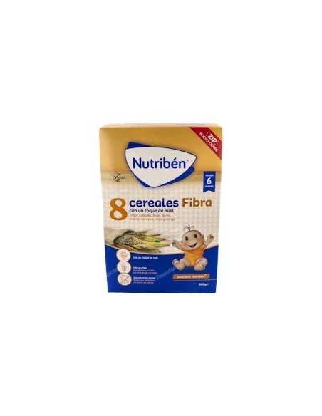 NUTRIBEN 8 CEREALES Y MIEL FIBRA 600 GRAMOS