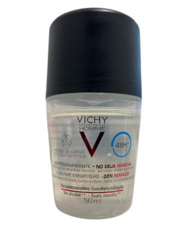 VICHY HOMME ANTITRANSPIRANTE ANTIMANCHAS HOMBRE  1 ROLL ON 50 ml