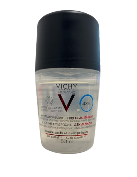 VICHY HOMME ANTITRANSPIRANTE ANTIMANCHAS HOMBRE  1 ROLL ON 50 ml