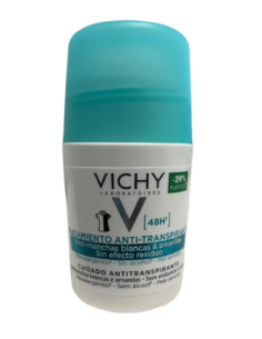 VICHY DESODORANTE ANTI-TRANSPIRANTE ANTI-MANCHAS ROLL ON 48H 50 ML