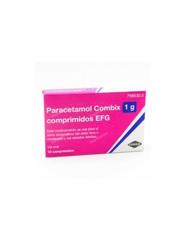 PARACETAMOL COMBIX 1 G 10 COMP EFG