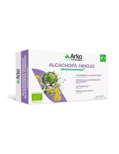 Arkofluido Alcachofa e Hinojo 20 Ampollas Oferta Especial