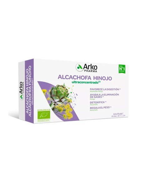 Arkofluido Alcachofa e Hinojo 20 Ampollas Oferta Especial
