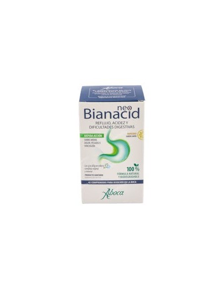 NeoBianacid 45 comprimidos limón | Acidez y reflujo