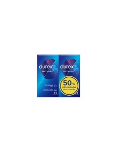 PRESERVATIVOS DUREX NATURAL 12 UNIDADES DUPLO 50% 2ªUNID