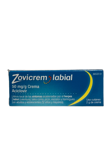 ZOVICREM LABIAL  5% CREMA 2 GRAMOS
