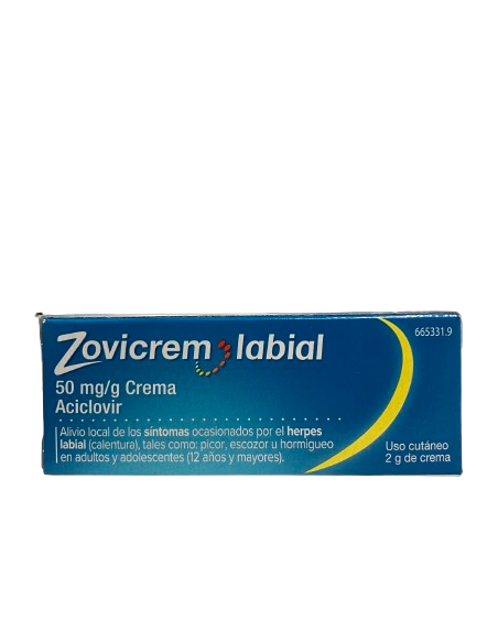 ZOVICREM LABIAL  5% CREMA 2 GRAMOS