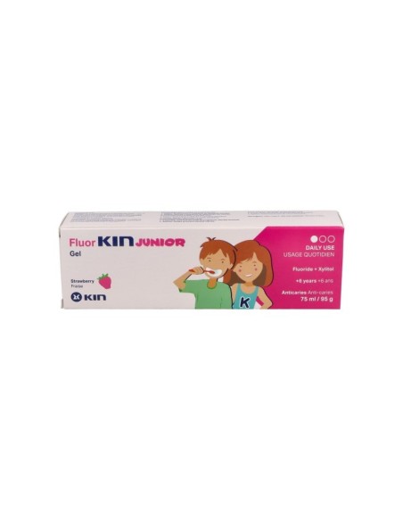 FLUOR KIN JUNIOR  ANTICARIES GEL FRESA 75 ML