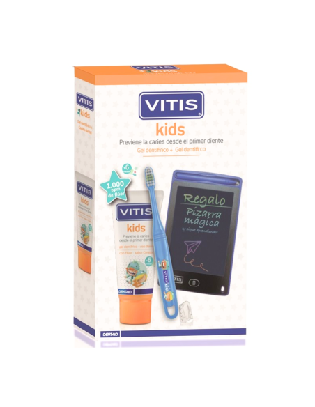VITIS Kids Pack Gel Dentífrico + Cepillo Dental