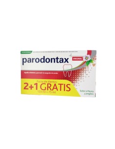 PARODONTAX ORIGINAL 3 UNIDADES 75ML SABOR MENTA Y JENGIBRE