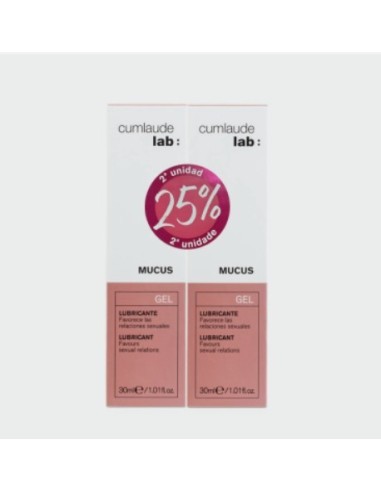 CUMLAUDE MUCUS GEL LUBRICANTE DUPLO 30 ML + 30 ML