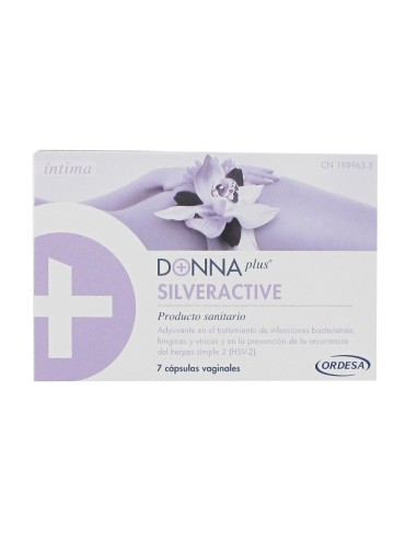 Donna Plus SilverActive 7 Cápsulas Vaginales | Salud Íntima