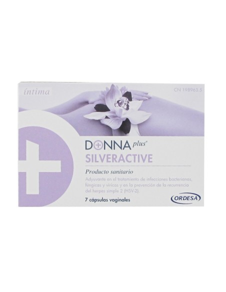 Donna Plus SilverActive 7 Cápsulas Vaginales | Salud Íntima