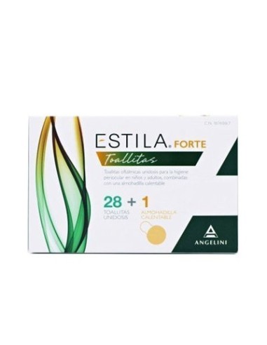 Estila Forte Toallitas 28 + Almohadilla | Higiene Ocular