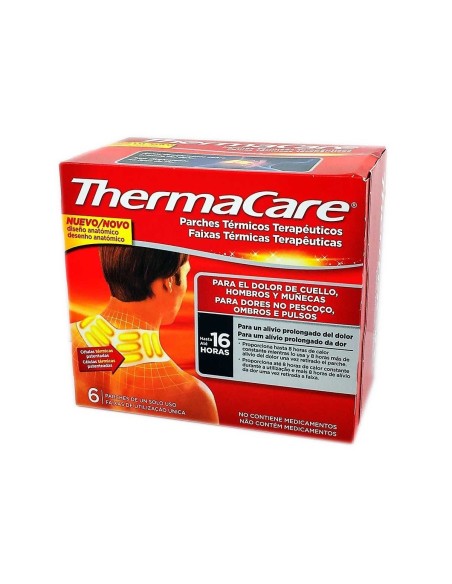 HERMACARE PARCHE TERMICO CUELLO HOMBRO MUÑECA  6 PARCHES