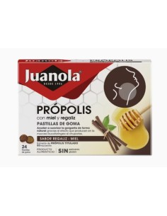 JUANOLA PROPOLIS CON REGALIZ 24 PASTILLAS DE GOMA