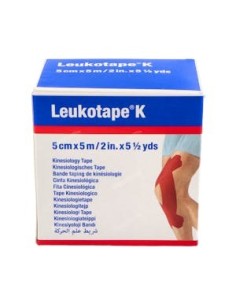 LEUKOTAPE K 5 CM X 5 M ROJO
