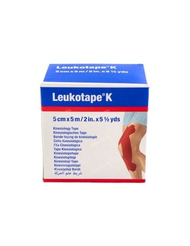 LEUKOTAPE K 5 CM X 5 M ROJO