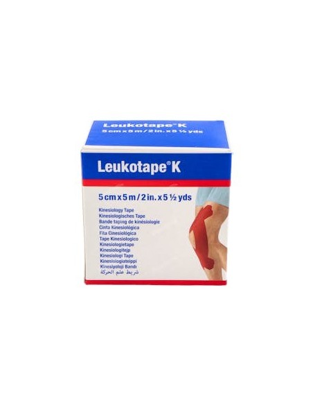 LEUKOTAPE K 5 CM X 5 M ROJO