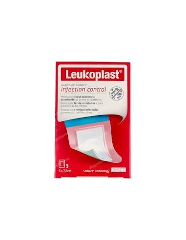 Leukomed Sorbact Apósito Estéril 7,2x5 cm 3 uds