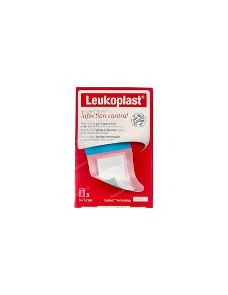 Leukomed Sorbact Apósito Estéril 7,2x5 cm 3 uds