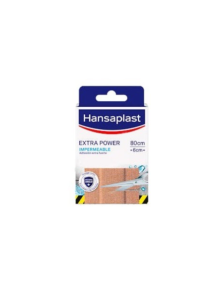 HANSAPLAST EXTRA FUERTE APOSITO ADHESIVO 8 TIRAS 6 CM X 10 CM