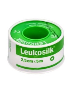 ESPARADRAPO HIPOALERGICO DE SEDA LEUKOSILK 5M X 2,5CM
