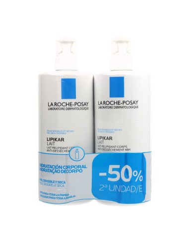 LA ROCHE POSAY LIPIKAR LECHE HIDRATANTE 750 ML DUPLO (2ª UNIDAD -50%)
