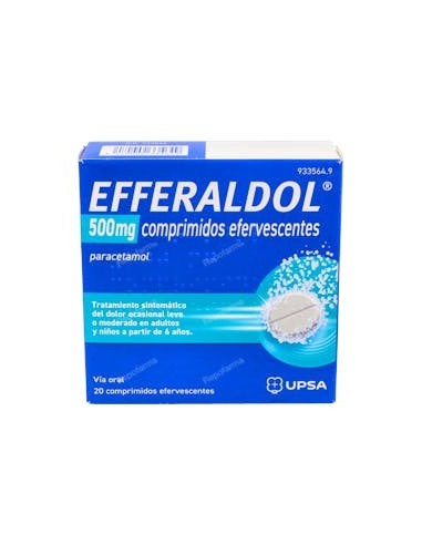 EFFERALDOL 500 MG 20 COMPRIMIDOS EFERVESCENTES