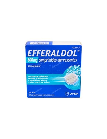 EFFERALDOL 500 MG 20 COMPRIMIDOS EFERVESCENTES