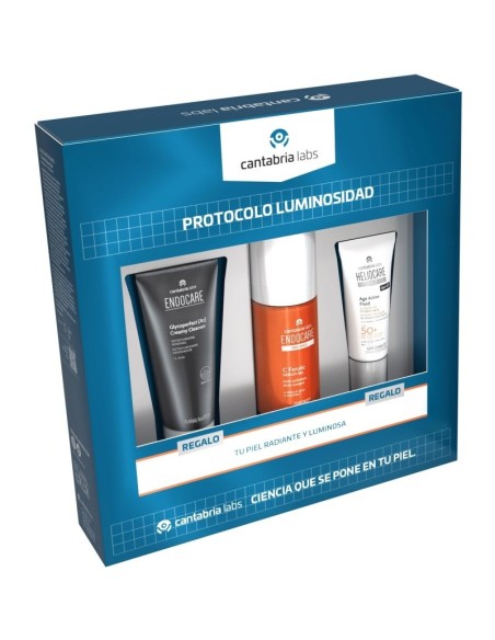 Endocare C Ferulic Serum + Regalo Limpiador Glycoperfect y Heliocare Age Active Fluid SPF50