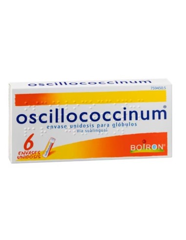 Oscillococcinum Boiron 6 unidosis (CN 759450) | Glóbulos homeopáticos